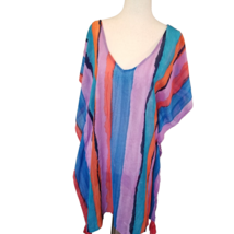 Beach Cover Up Women Stripes Caftan Tunic Dress S/XS Palisades Swimsuit ... - $14.94