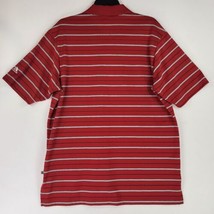 Adidas Shirt Mens Medium Red White Striped Dadcore Athletic Classic Golf... - £18.65 GBP