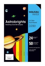 Wausau Astrobrights Premium Assorted Colored Greeting Card Envelopes #20... - $9.89