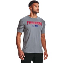 Mens Under Armour UA Freedom Lock Up Flag S/S T-Shirt - XXL/XL/Large - NWT - €17,49 EUR