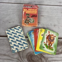 Vintage Russell Play Ed Games Animal Rummy Card Game MISSING 1 CARD - $6.49