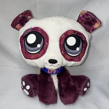 Littlest Pet Shop LPS VIP 9” white purple Panda Bear Plush Stuffed Animal 2007 - £13.96 GBP