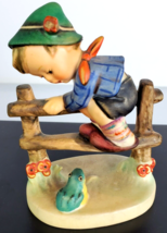 Hummel Goebel Retreat To Safety Boy Jumping Fence Figurine #201 2/0 - £27.45 GBP