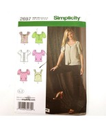 Simplicity 2697 Sewing Pattern Top Sizes 4-12 Variations Collar Sleeves ... - $4.99