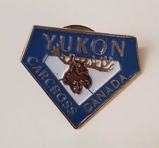 Carcross Yukon Canada Collectible Souvenir Moose Lapel Hat Pin Pinchback - $19.60