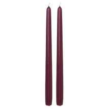 12&quot; Taper Candles Purple Unscented 2pc - £17.65 GBP
