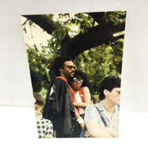 Sexy Stylish Affection African American Couple 1980s Vtg Color Photo OOAK - £18.94 GBP