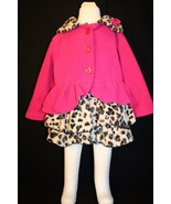 MACK &amp; CO Toddler Girl 2T Hot Pink Leopard Print Soft Fleece Jacket/Coat... - $19.95