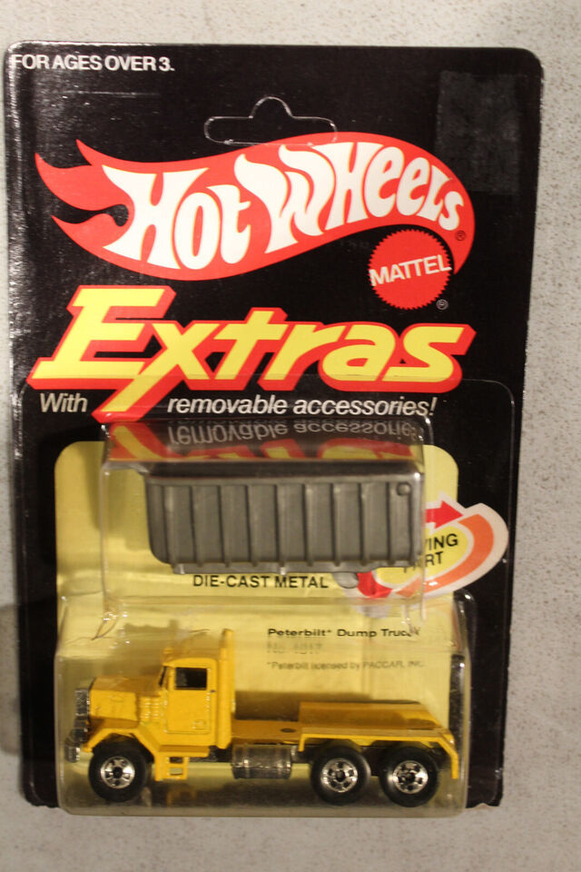Mattel Hot Wheels Extras PETERBILT DUMP TRUCK Yellow #4017 Malaysia Stamped 1979 - $33.61