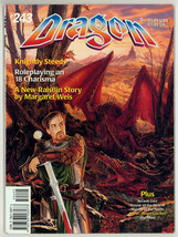 Dragon Magazine 243 Margaret Weis Dragonlance Raistlin Stephen Daniele T... - $16.82