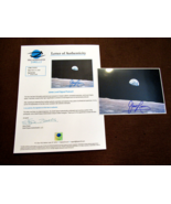 JIM LOVELL APOLLO 13 ASTRONAUT SIGNED AUTO VTG NASA LITHO EARTH POSTCARD... - $247.49