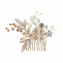 Women Jewelry Wedding Party Handmade Flower Head Clip Bridal Headpiece H... - £9.09 GBP