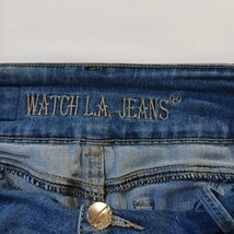 Watch LA LP8408 Women’s Blue Cotton Blend Button Fly Jeans Size 9  image 3