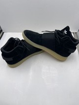 Adidas Tubular Invader Strap Black Suede Sneakers Men Size 12 Shoes - $49.49