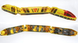 3pc 1987 Tyco Ho 440-X2 Motor Ho Bullet Turbo Train Yellow &amp; Red #5 Very Fast - £31.16 GBP