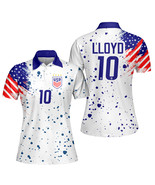 Carli Lloyd #10 USWNT Soccer FIFA Women&#39;s World Cup 2023 Polo Shirt  - $64.26 CAD+