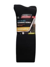 Dickies 3 Pairs Steel Toe Crew Heavyweight Acrylic Thermal Socks Size 6-12 Black - £12.57 GBP