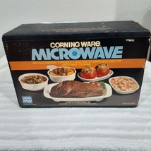 Vintage Corning Ware 5 Piece Set Microwave MW-116 White - Unopened Box - £63.90 GBP