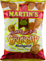 Martin&#39;s Honey BBQ Crunchy Ridged Potato Chips, 4-Pack 8.5 oz. Bags - $34.60