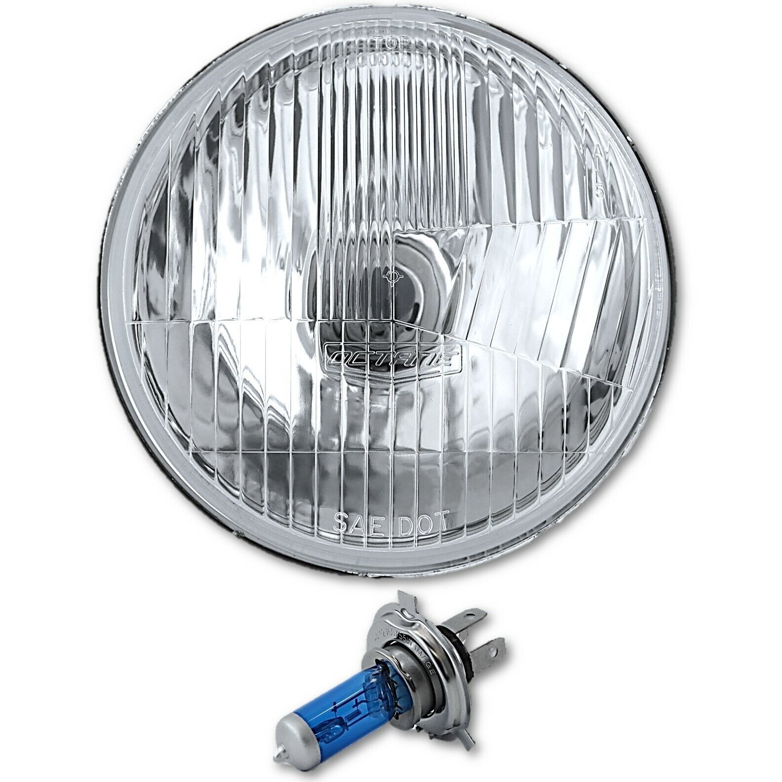 5-3/4 Motorcycle Semi Sealed Headlight Headlamp Light Halogen H4 90/100W... - $29.95