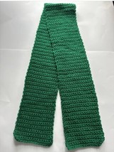 Hand Crocheted Neck Scarf  Bright Saint Patrick Day Green Brand New - £9.21 GBP