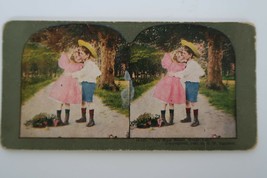 Stereoview photo &quot;You Must Never, Never Tell&quot; 1899 T.W. Ingersoll - £12.01 GBP