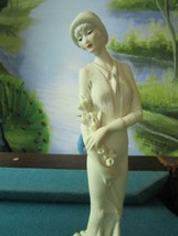 Giusseppe Armany Italy Sculpture Florence Lady Belle Epoque Era 10 1/2&quot; New - £97.77 GBP