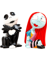 Disney Jack Skellington Sally Salt Pepper shaker set Nightmare Before Ch... - $48.84 CAD