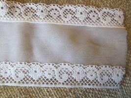 Large Card 2 1/2&quot; SHEER IVORY LACE Nylon Trim - TOTAL 15 oz. - $10.00