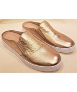 Vionic Comfort Orthotic Shoes Sz-9.5 Gold Metallic Leather - £46.88 GBP