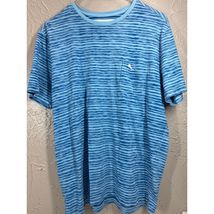 Tommy Bahama Mens Relax Round Neck Striped Cotton Summer T-Shirt Size Me... - $35.04 CAD