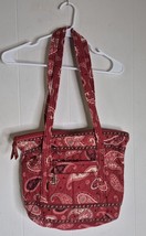 VERA BRADLEY HANDBAG MESA RED RETIRED GOOD CONDITION - $466.32 MXN