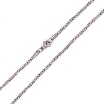 Mesh Popcorn Chain Silver Stainless Steel Snake Skin Style Necklace 4mm 22-26 IN - £12.98 GBP