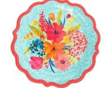 Four (4) Pioneer Woman ~ Melamine ~ Sunny Days ~ Coral  ~ 10.7&quot; Dinner P... - £29.43 GBP