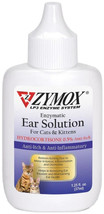 Zymox Enzymatic Ear Solution for Cats &amp; Kittens with Hydrocortisone 1.25 oz Zymo - £27.84 GBP