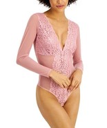 Inc International Concepts Large Not So Basic Long-Sleeve Lace Mesh Body... - $13.82