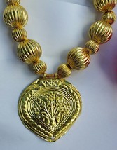Punjabi Folk Cultural Bhangra Gidha Kaintha Pendant Pink thread necklace M12 - $26.88