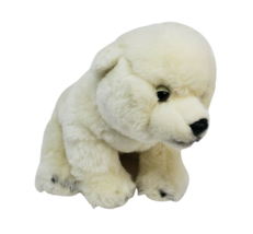 9&quot; Fao Schwarz White Polar Bear Baby Cub Stuffed Animal Plush Toy Realistic - £18.98 GBP