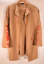 Vintage United Colors of Benetton Camel Colored Funky Music Cardigan Swe... - $85.14
