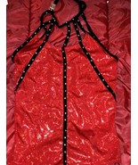 NAUGHTY SEXY WOMAN HALLOWEEN COSPLAY COSTUME RED BLOUSE VAMPIRE THEME SI... - $492.29 MXN