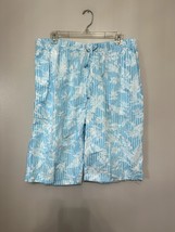 Tommy Bahama Men&#39;s Blue/White Tropical Sleep/Lounge Shorts L NWT - $28.04