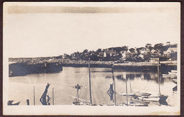 Pigeon Cove, MA Pre-1920 RPPC Town, Boats &amp; Harbor Scene - Chas. H. Andrews - £19.78 GBP