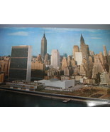 Post card of the United Nations aerial view taken from the East River, 1... - $5.00