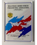 1990, MALAYSIAN ARMED FORCES PARACHUTING ASSOCIATION, CISM PARA CHAMPION... - $13.67 CAD