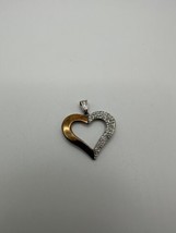 Vintage Sterling Silver Heart Pendant Made in Turkey 2.5cm - £15.70 GBP