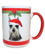 Schnauzer Cropped Christmas Coffee Mug 15 oz E&amp;S Pets Dog Puppy Tea Cup ... - £15.51 GBP