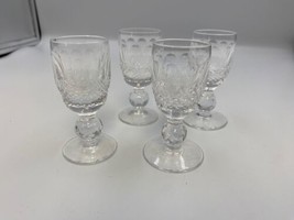 Set of 4 Waterford Crystal COLLEEN Short Stem Cordial Glasses - £71.93 GBP