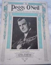 Peggy O’Neil By Harry Pease Ed G Nelson &amp; Gilbert Dodge Sheet Music 1931 - $6.99
