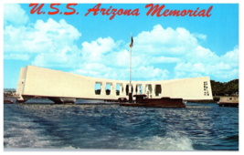 USS Arizona Memorial Pearl Harbor Memorial Hawaii Postcard - £5.20 GBP