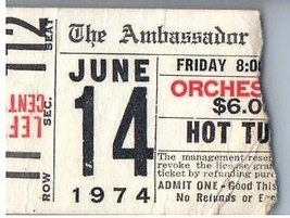 Hot Tuna Ticket Stub June 14 1974 New York City - £34.78 GBP